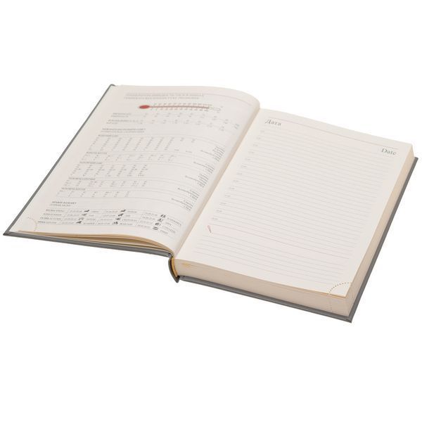 Щоденник НЕДАТОВАНИЙ з індивідуальним гравіюванням Сірий NOTE009 фото